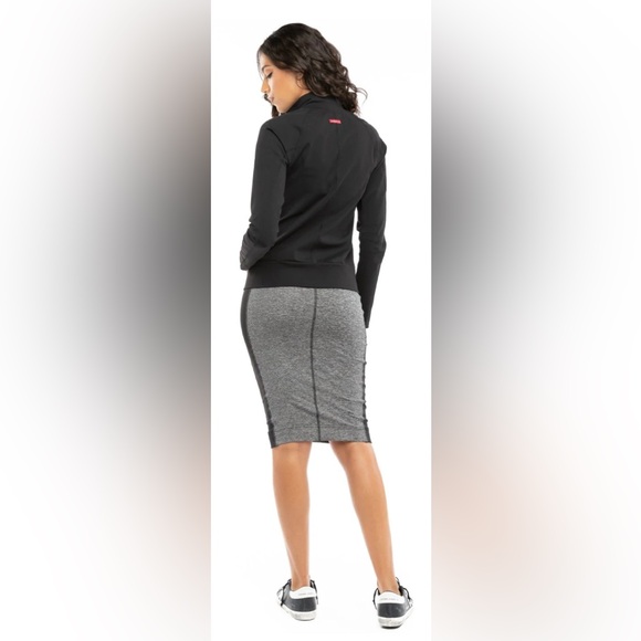 Hard Tail Gray and Black Pencil Skirt - Picture 8 of 11